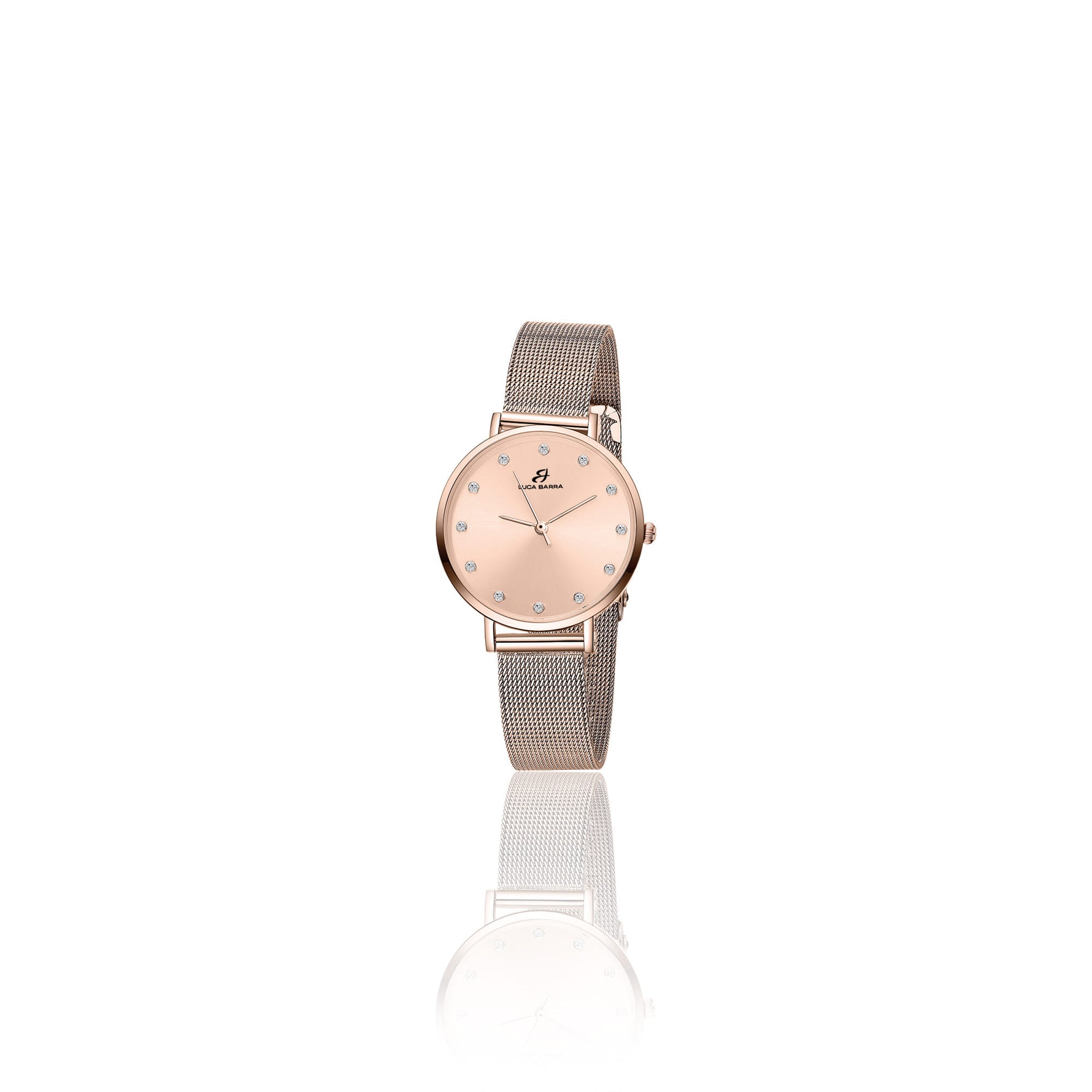 OROLOGIO DA DONNA IN ACCIAIO ROSA CON CASSA IN ACCIAIO ROSA