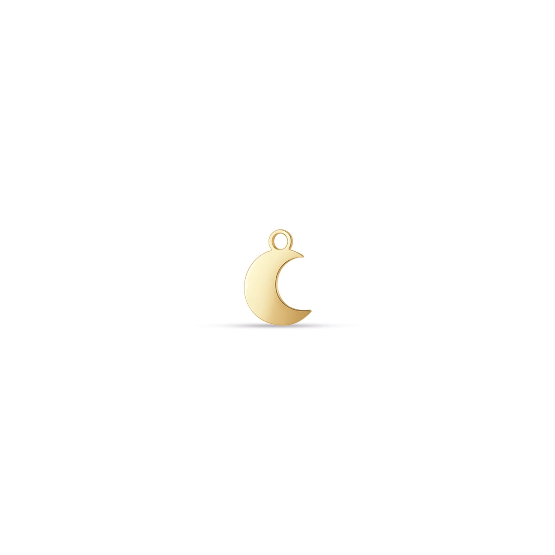 CHARM LUNA IN ACCIAIO DORATO