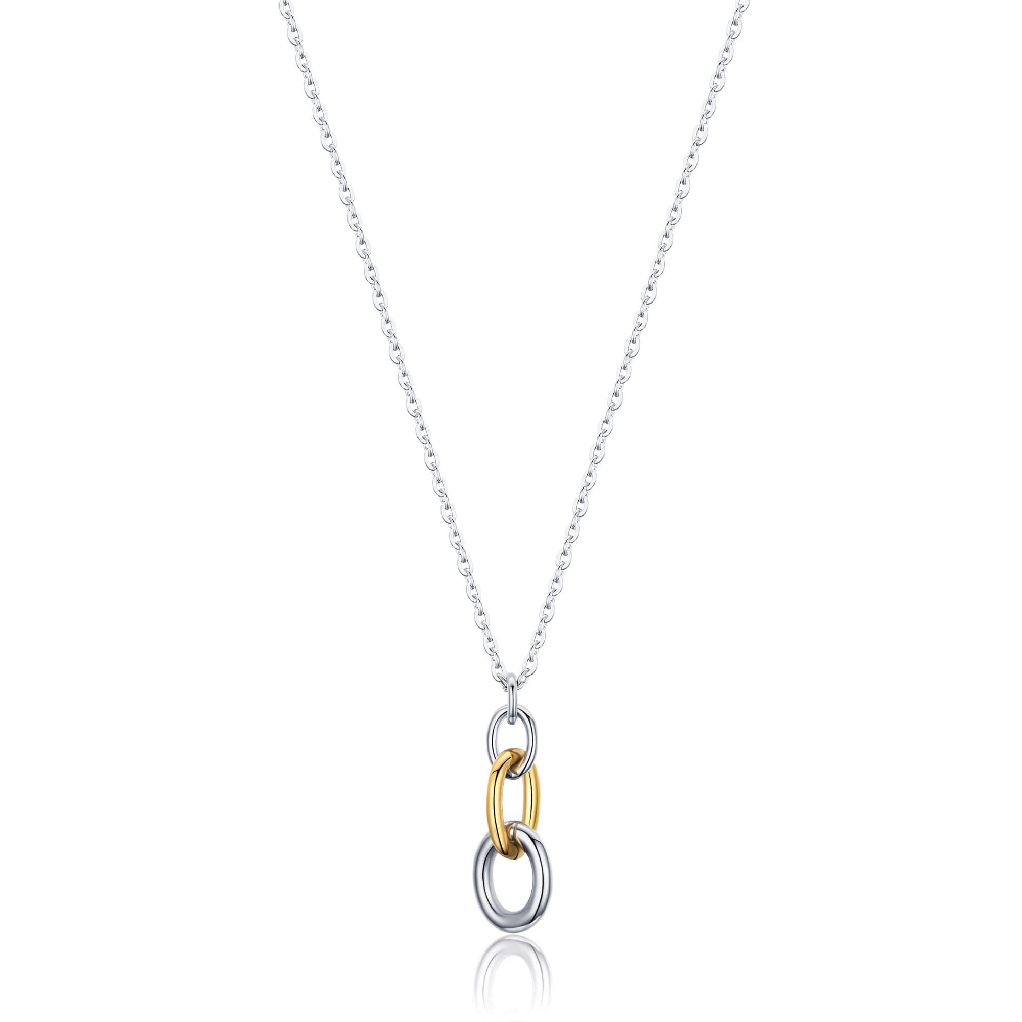 COLLANA IN ACCIAIO E ACCIAIO IP GOLD