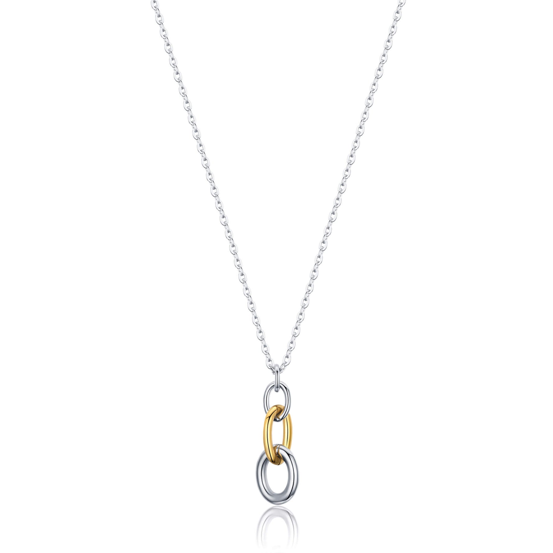 COLLANA IN ACCIAIO E ACCIAIO IP GOLD