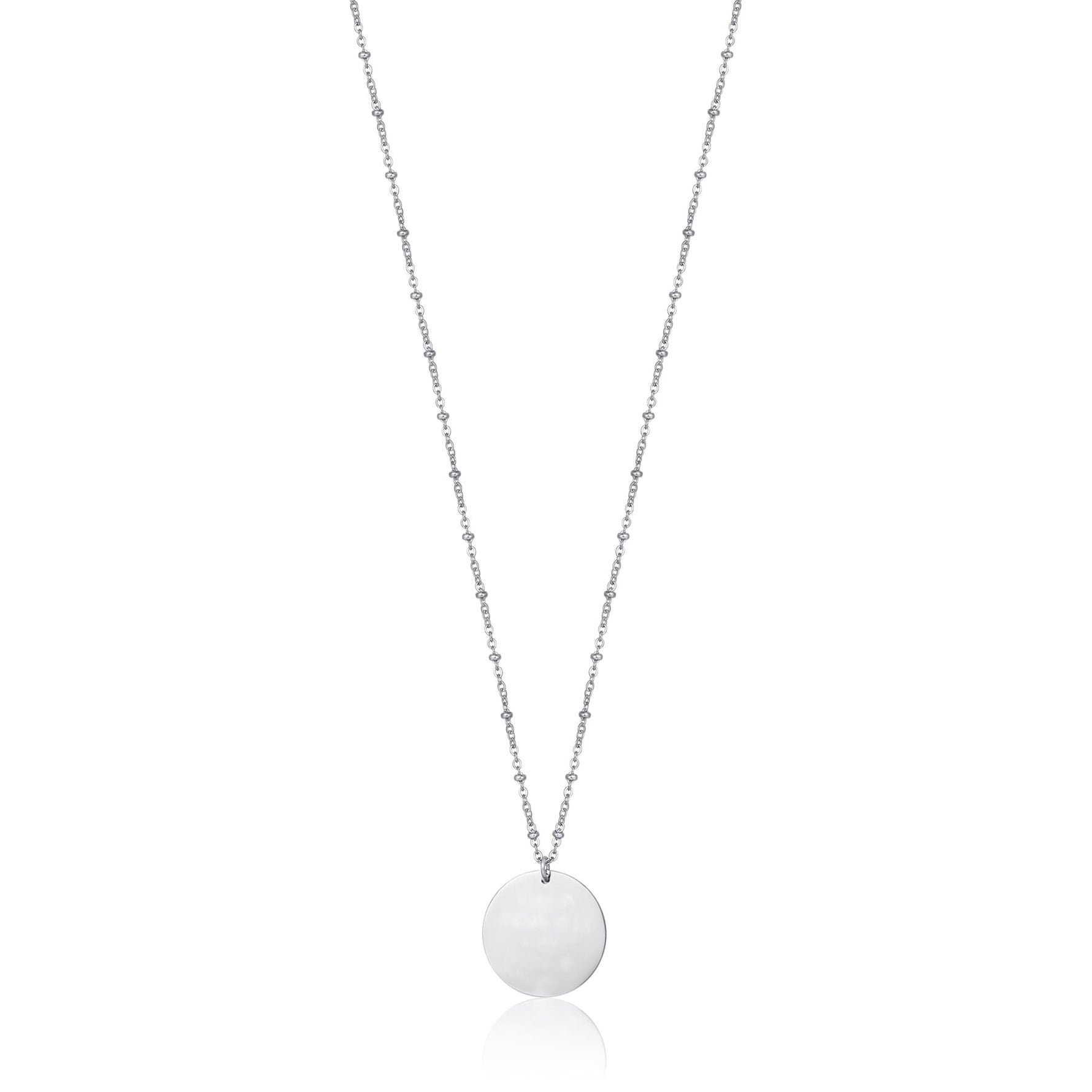 COLLANA DA DONNA IN ACCIAIO CON PIASTRA