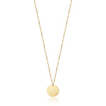 COLLANA DA DONNA IN ACCIAIO IN DORATO CON PIASTRA