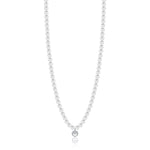 COLLANA DA DONNA IN ACCIAIO CON PERLE BIANCHE E ALBERO DELLA VITA