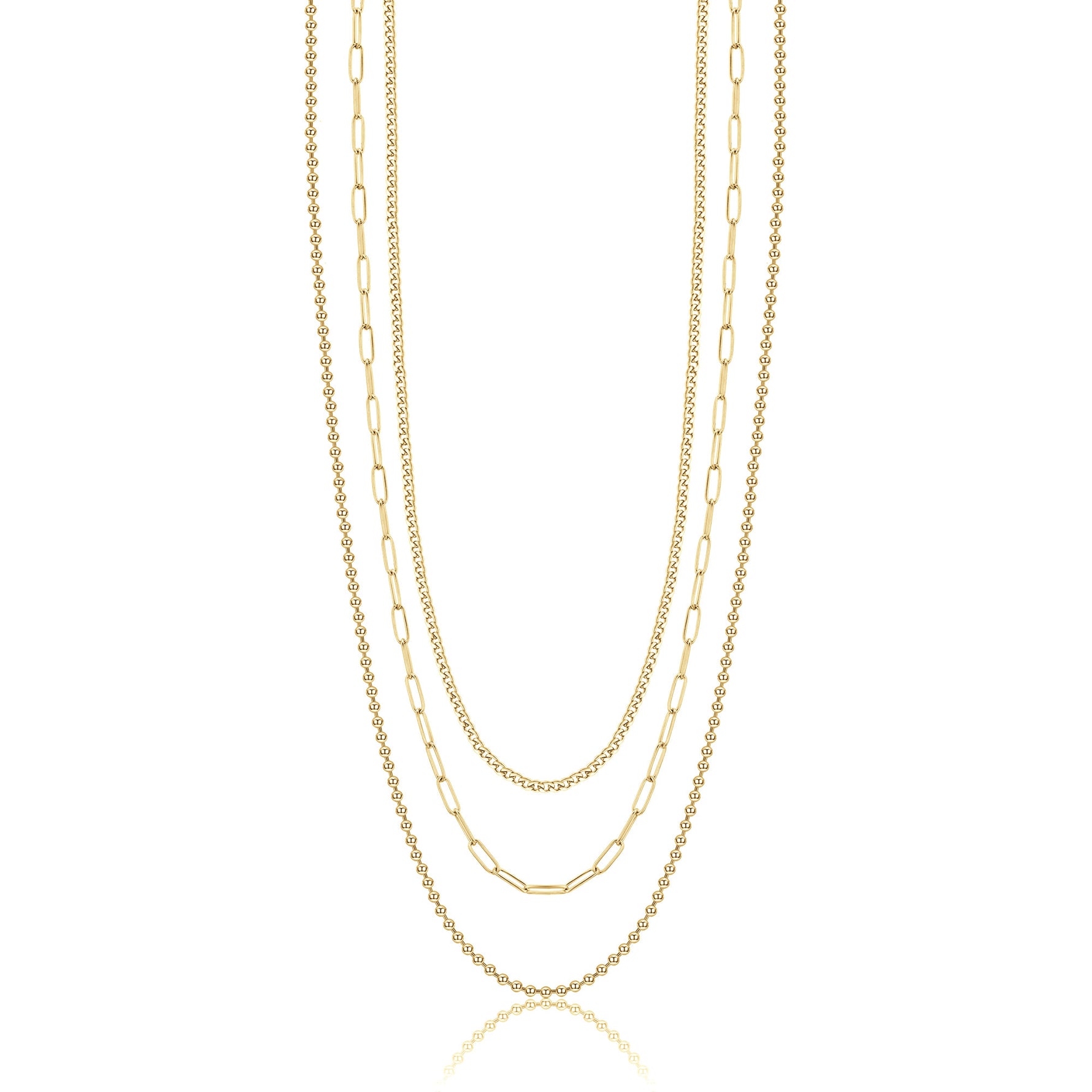COLLANA DA DONNA IN ACCIAIO DORATO