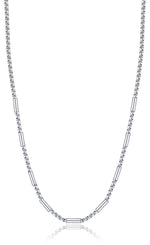 COLLANA DA UOMO IN ACCIAIO CON ELEMENTI ACCIAIO