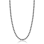 COLLANA DA UOMO IN ACCIAIO NERO CON ELEMENTI IN ACCIAIO