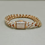 Bracciale in argento rosato 925% modello Cartier