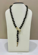 Collana modello Cartier in argento e onice nero
