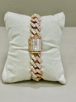 Bracciale in argento rosato 925% modello Cartier
