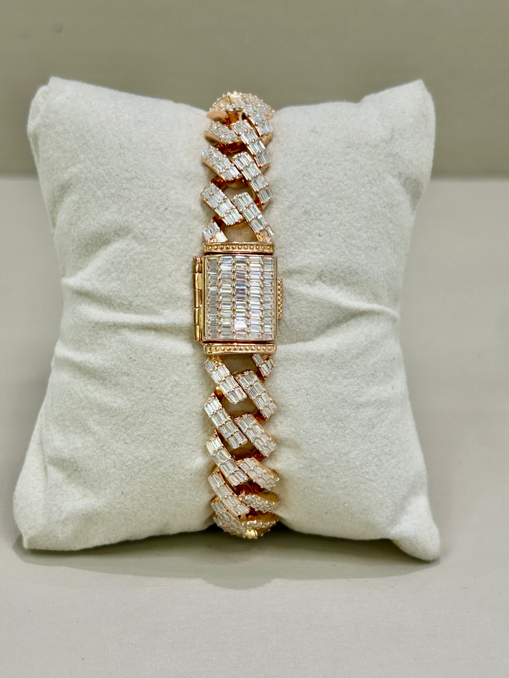 Bracciale in argento rosato 925% modello Cartier