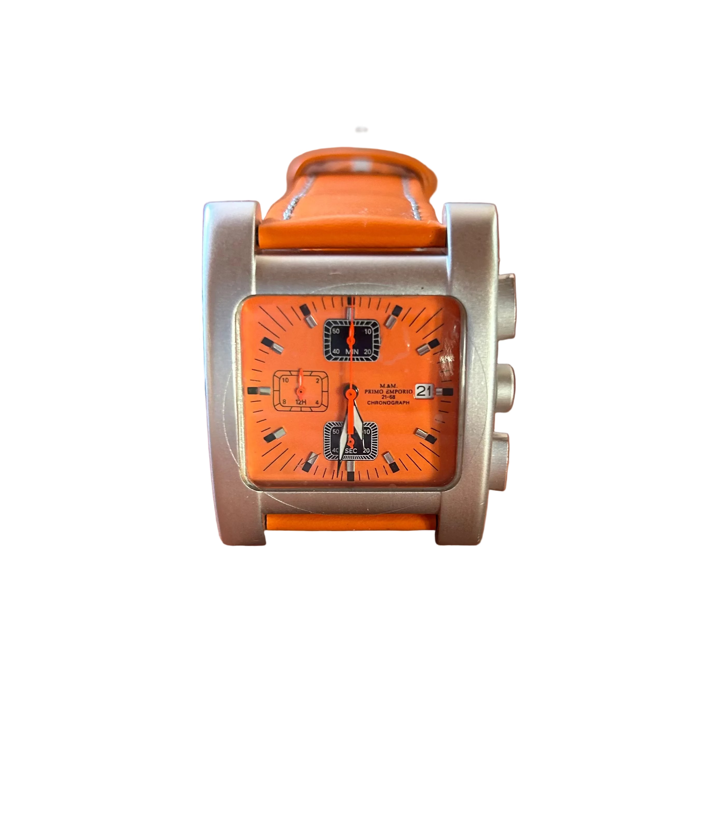 Orologio M&M Primo Emporio uomo cronografo cassa alluminio