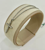 Corda laser con croce e brillanti