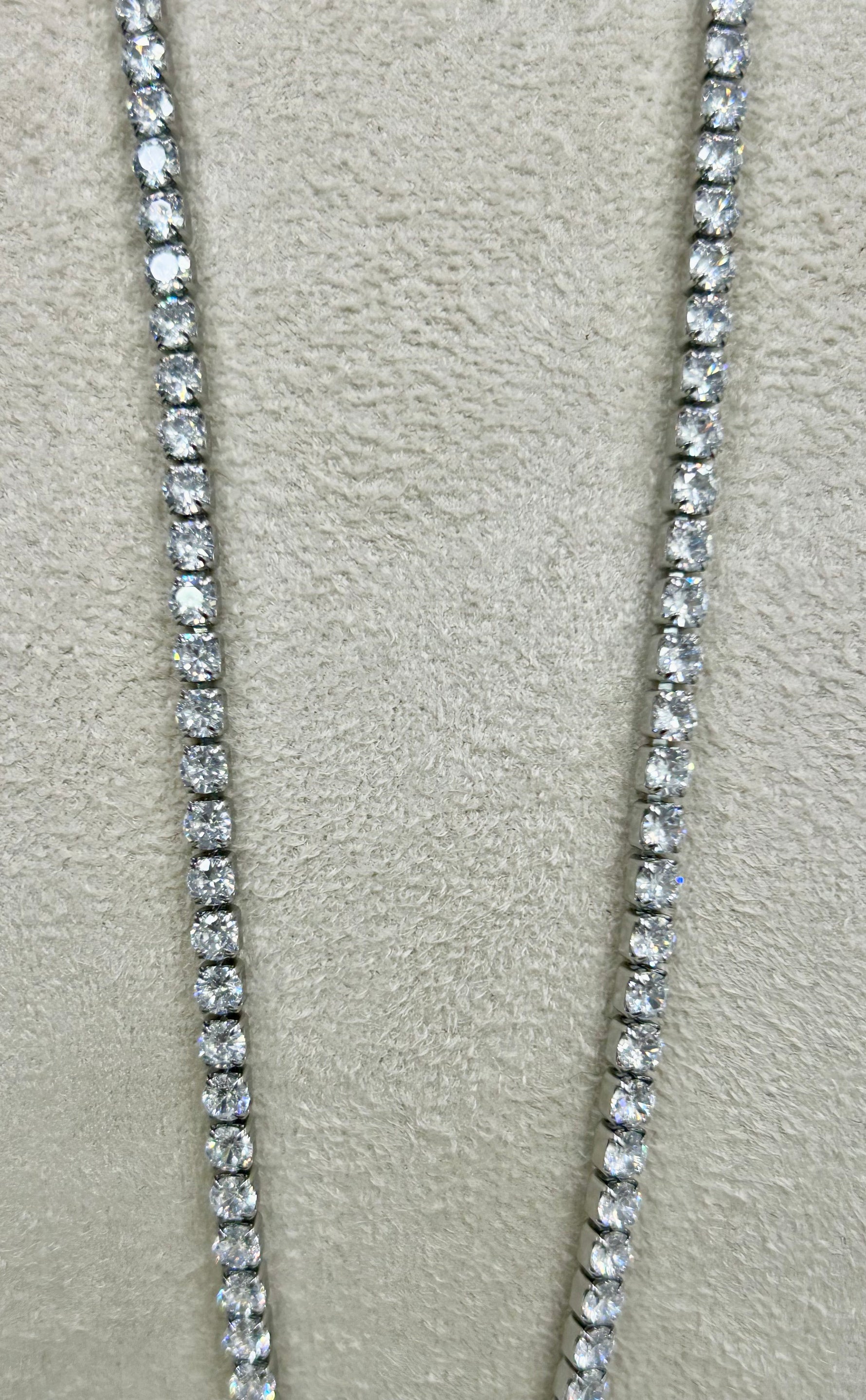 Collana e Bracciale tennis unisex in acciaio e zirconi bianchi - SUPER OFFERTA