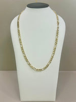 Collana girocollo maglia 3+1 unisex in oro giallo 18kt