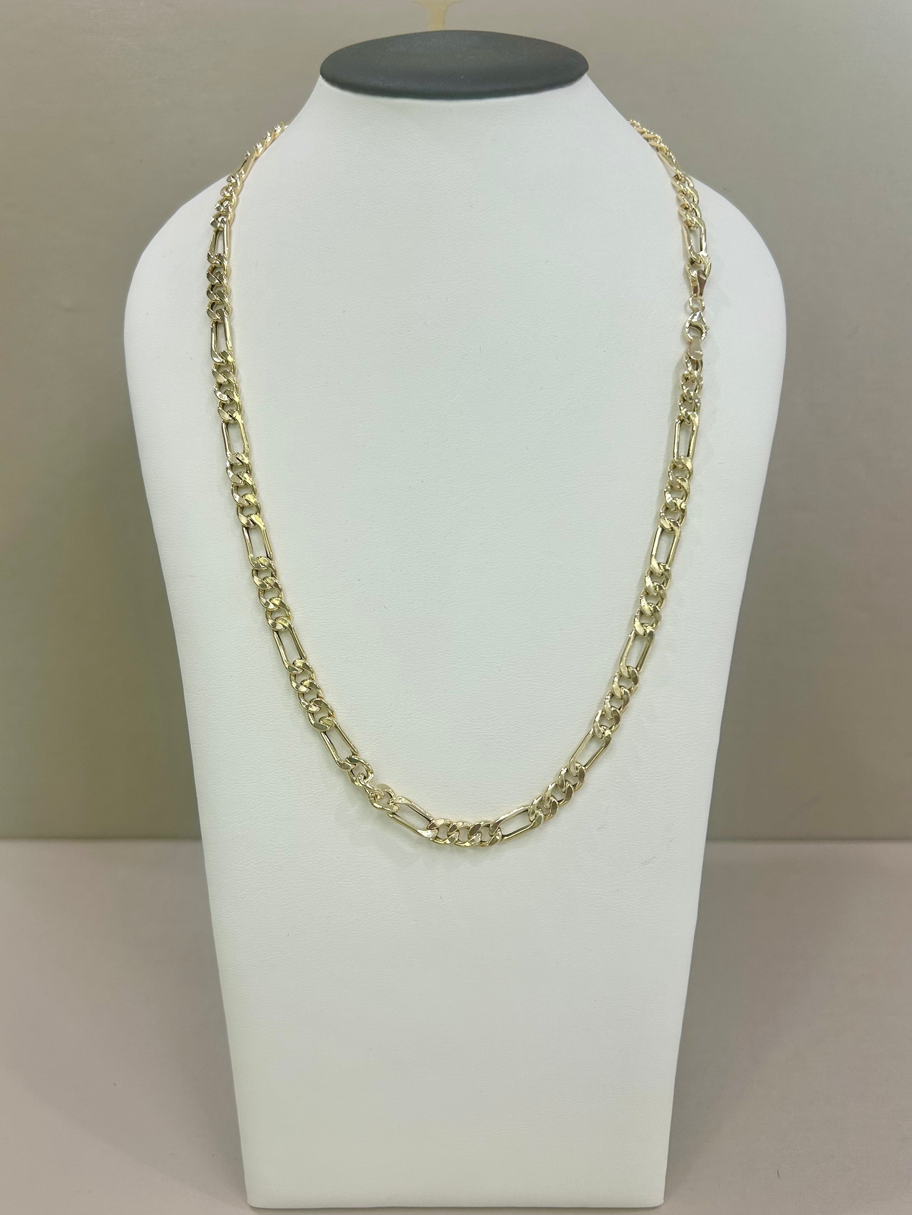 Collana girocollo maglia 3+1 unisex in oro giallo 18kt