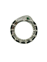 Anello modello Cartier in argento 925% e onice nero