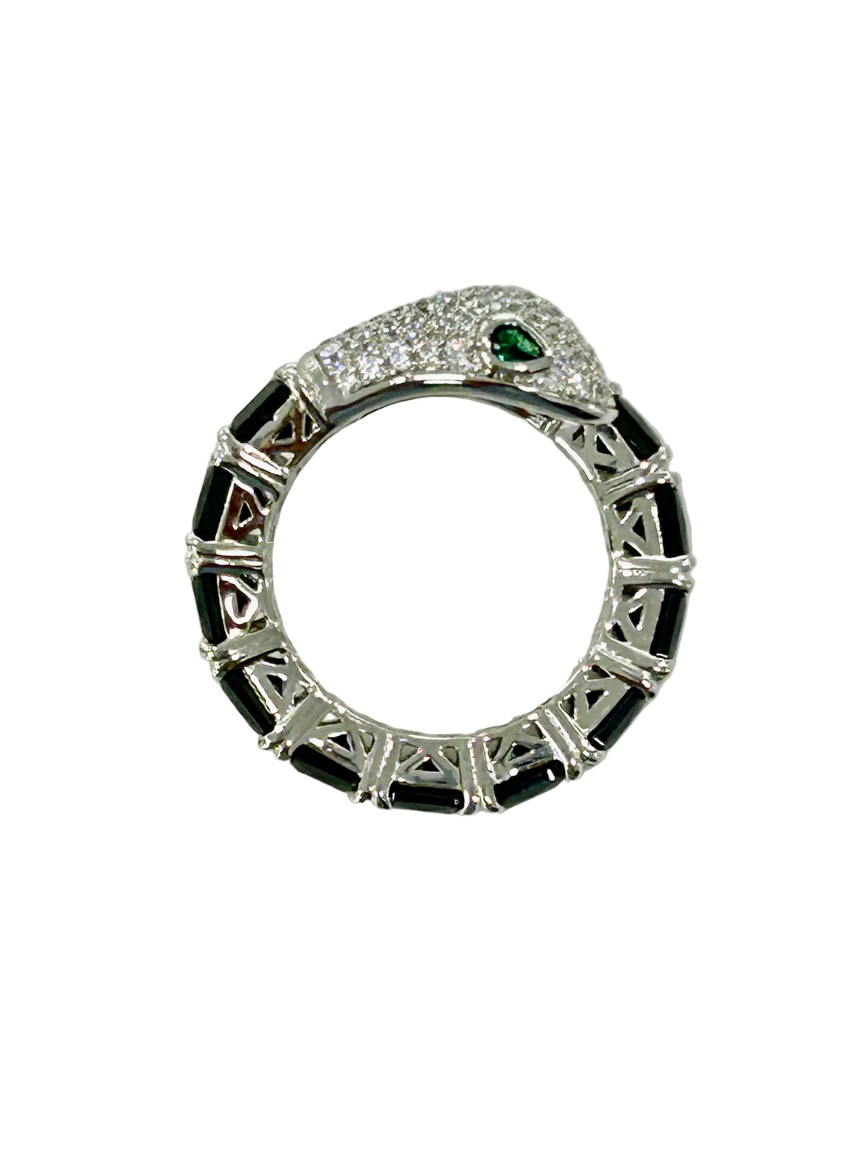 Anello modello Cartier in argento 925% e onice nero