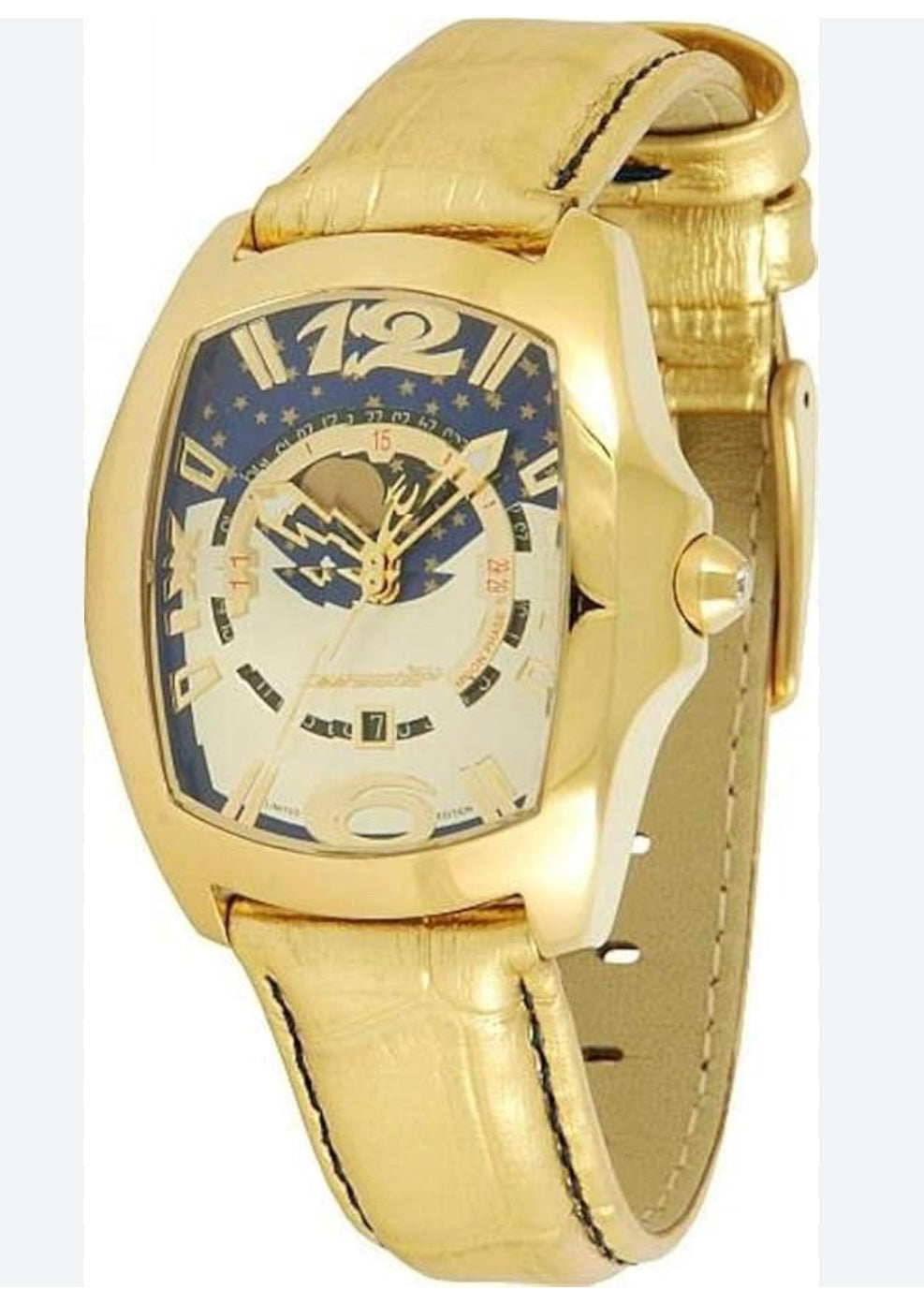Orologio Chronotech donna cassa acciaio dorato con cinturino in pelle dorato - CT.7979L/06