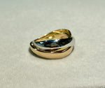 Anello in oro 18kt nei tre colori dell’oro