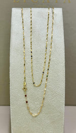 Collana specchio da donna in oro giallo 18kt