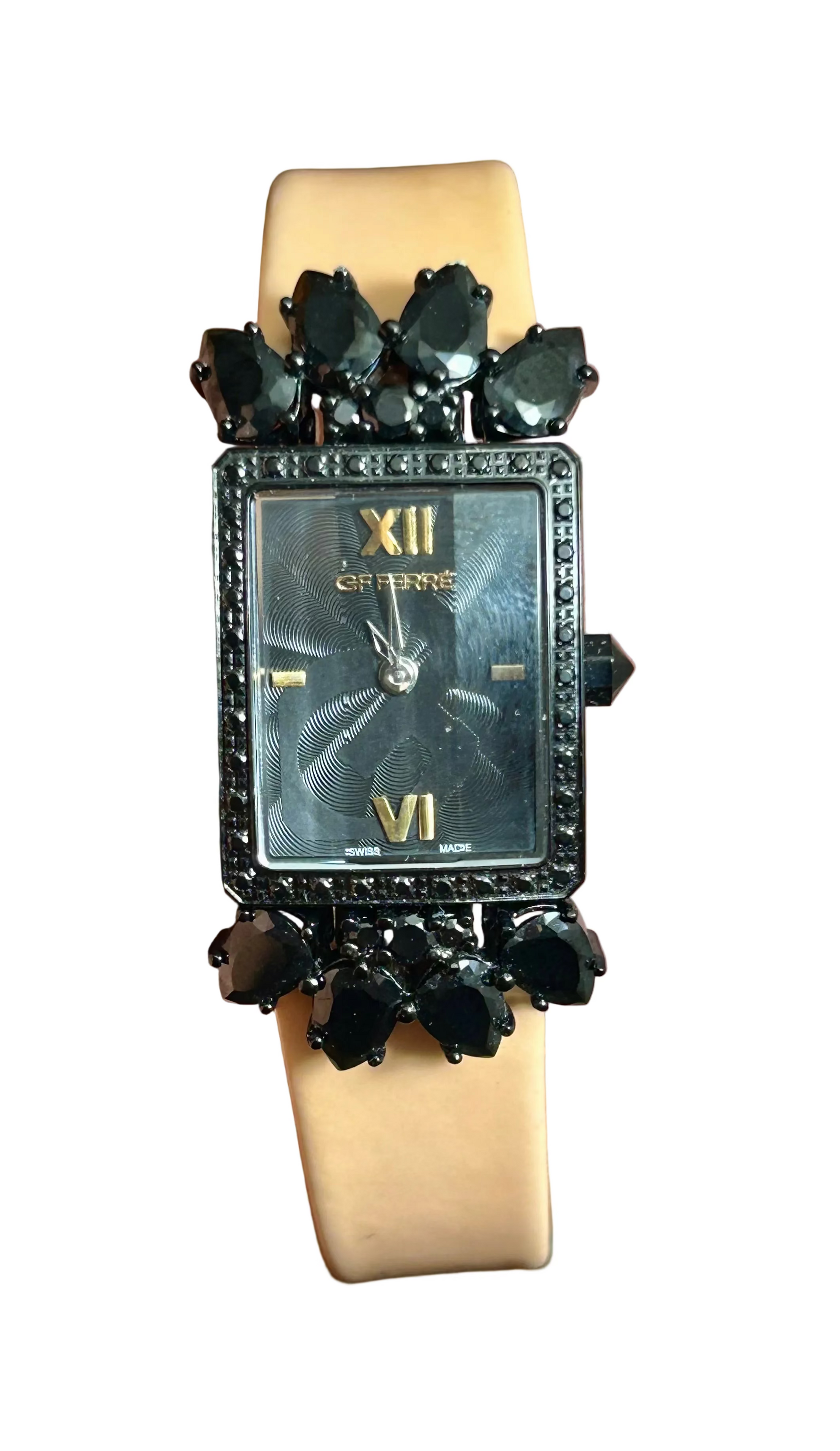 Orologio GF FERRE’ donna cassa rettangolare con cristalli neri