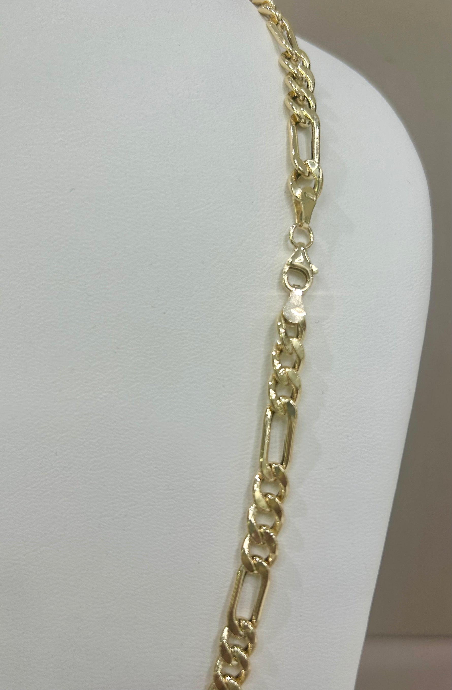 Collana girocollo maglia 3+1 unisex in oro giallo 18kt