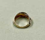 Anello in oro 18kt nei tre colori dell’oro