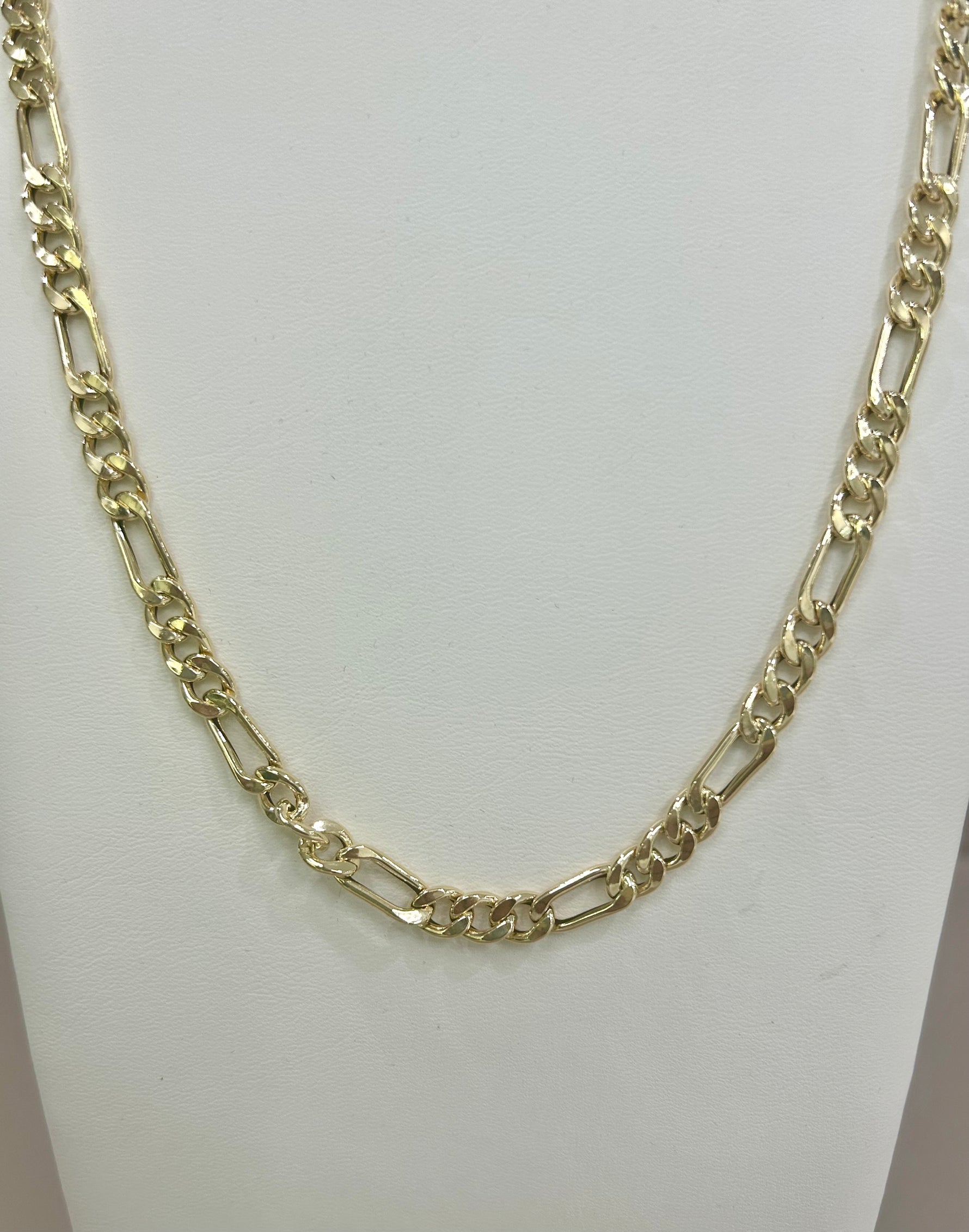Collana girocollo maglia 3+1 unisex in oro giallo 18kt