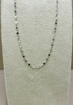 Collana specchio da donna in oro bianco 18kt