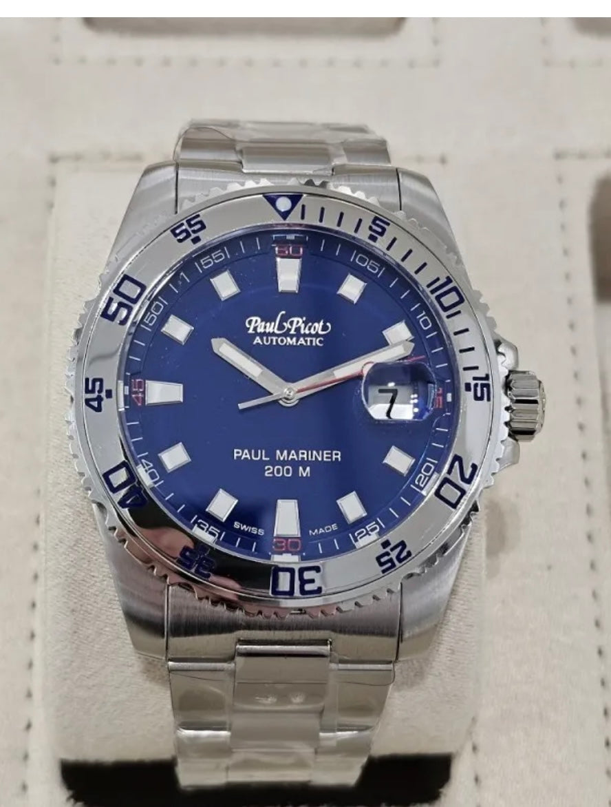 Orologio Paul Picot  Paul Mariner lll blu uomo - 4351S
