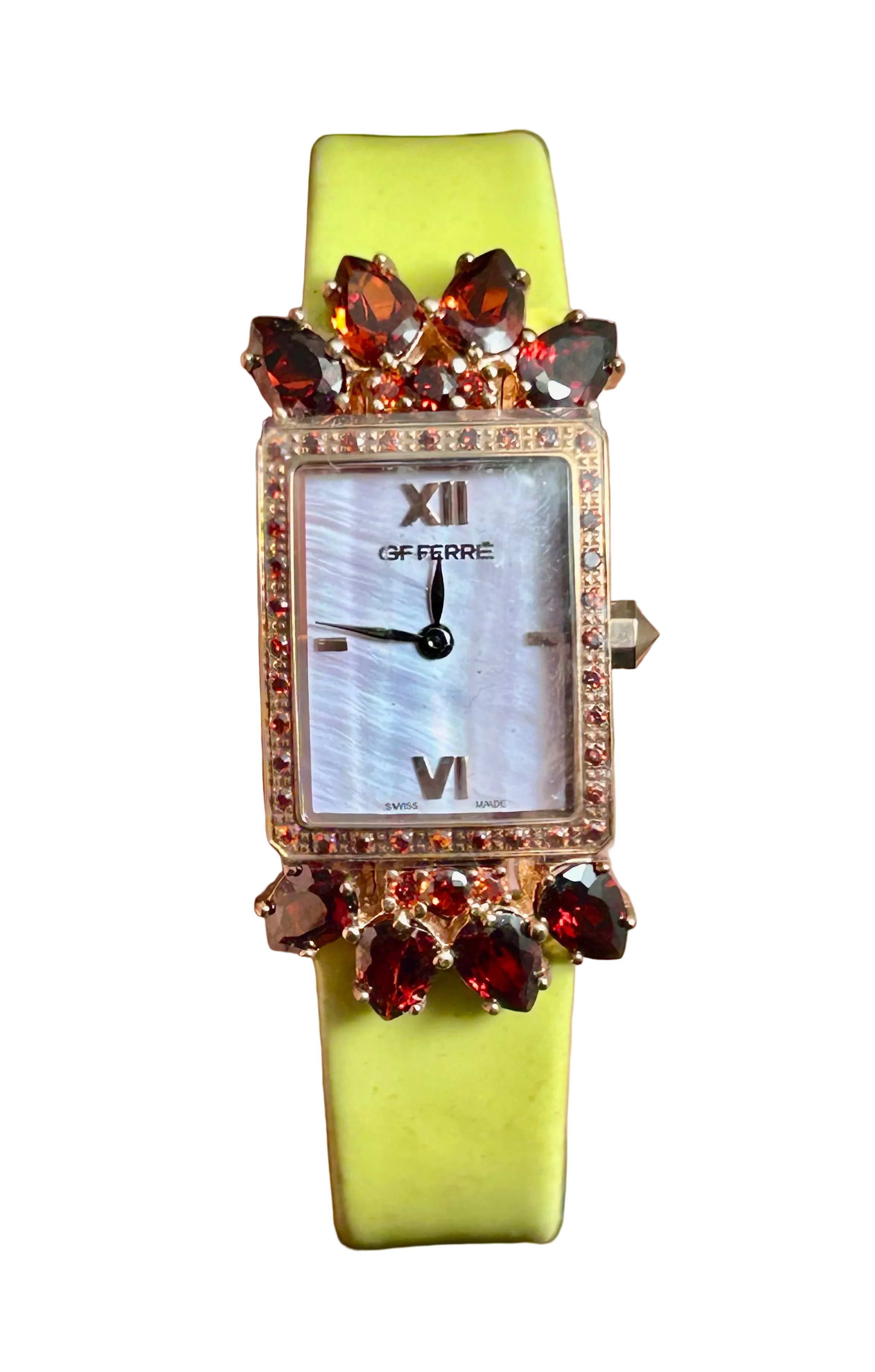 Orologio GF FERRE’ donna cassa rettangolare con cristalli colorati