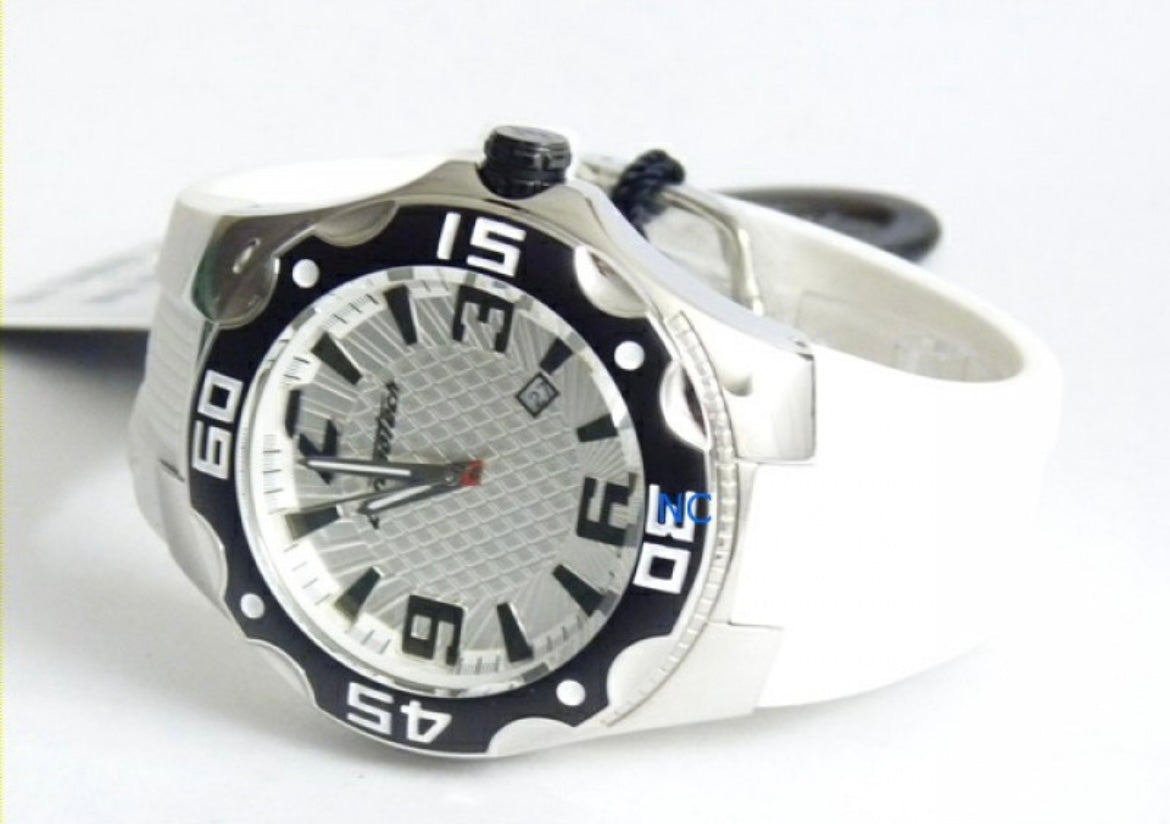 Orologio Chronotech cinturino caucciù bianco solo tempo CT.7092M/09