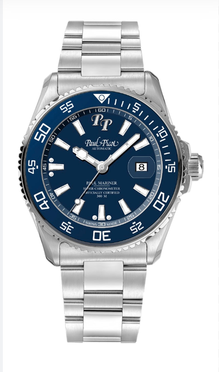 Orologio Paul Picot uomo automatico - Paul Mariner V - 4354SG-CB