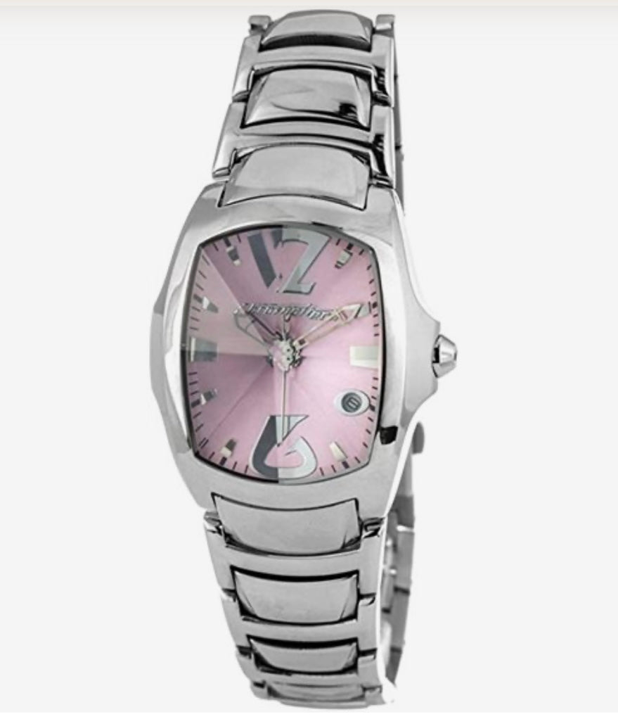 Orologio Chronotech donna in acciaio e quadrante rosa -CT7955L/07M
