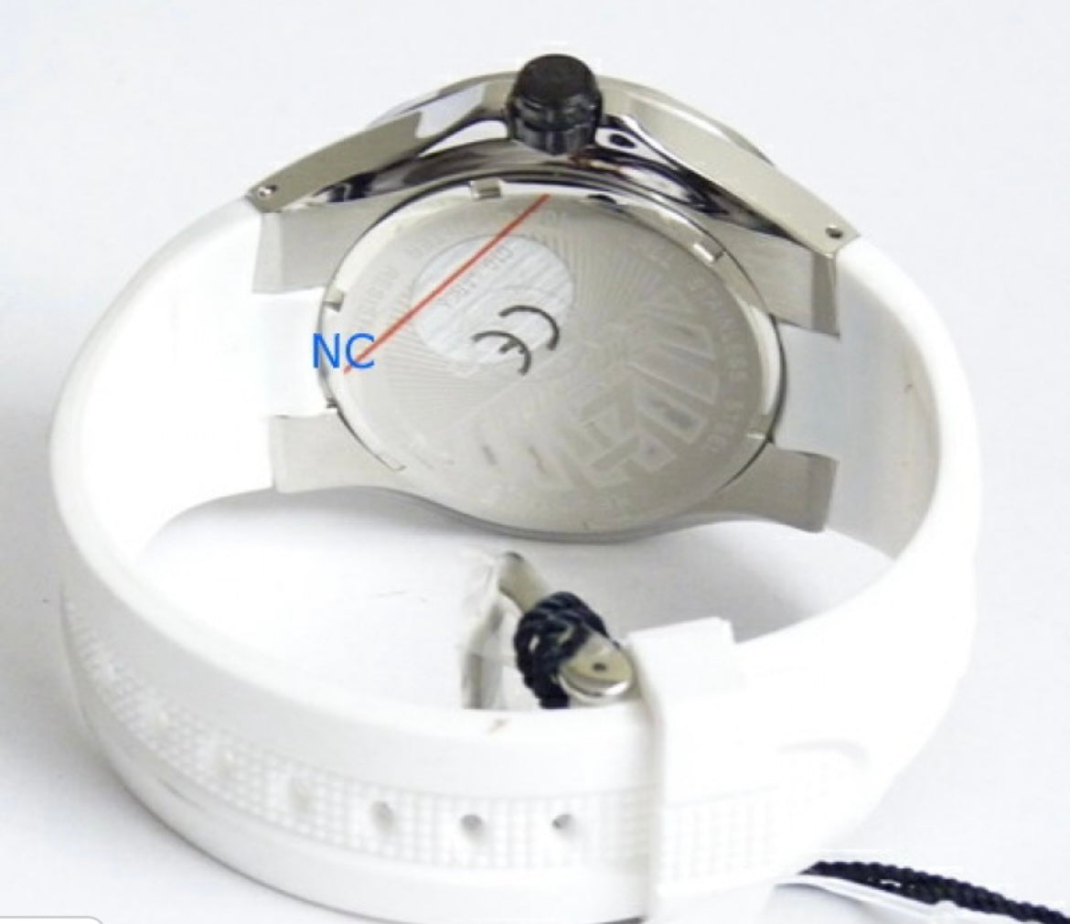 Orologio Chronotech cinturino caucciù bianco solo tempo CT.7092M/09