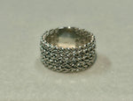 Anello/fascia in oro bianco 18kt