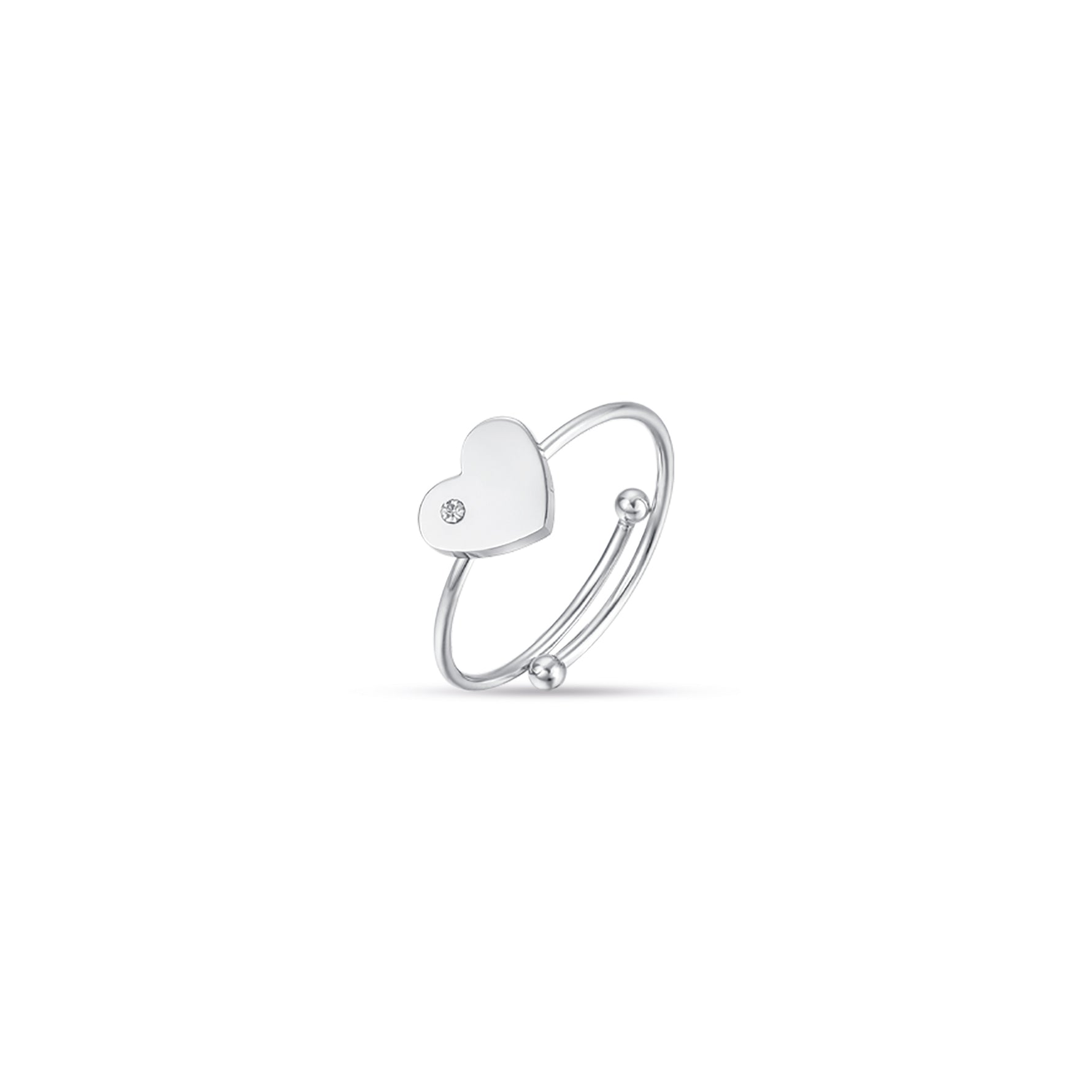 ANELLO IN ACCIAIO CON CUORE