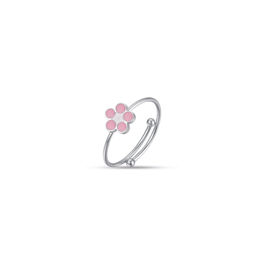 ANELLO IN ACCIAIO CON FIORE