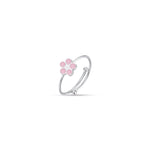 ANELLO IN ACCIAIO CON FIORE