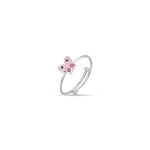 ANELLO IN ACCIAIO CON FARFALLA