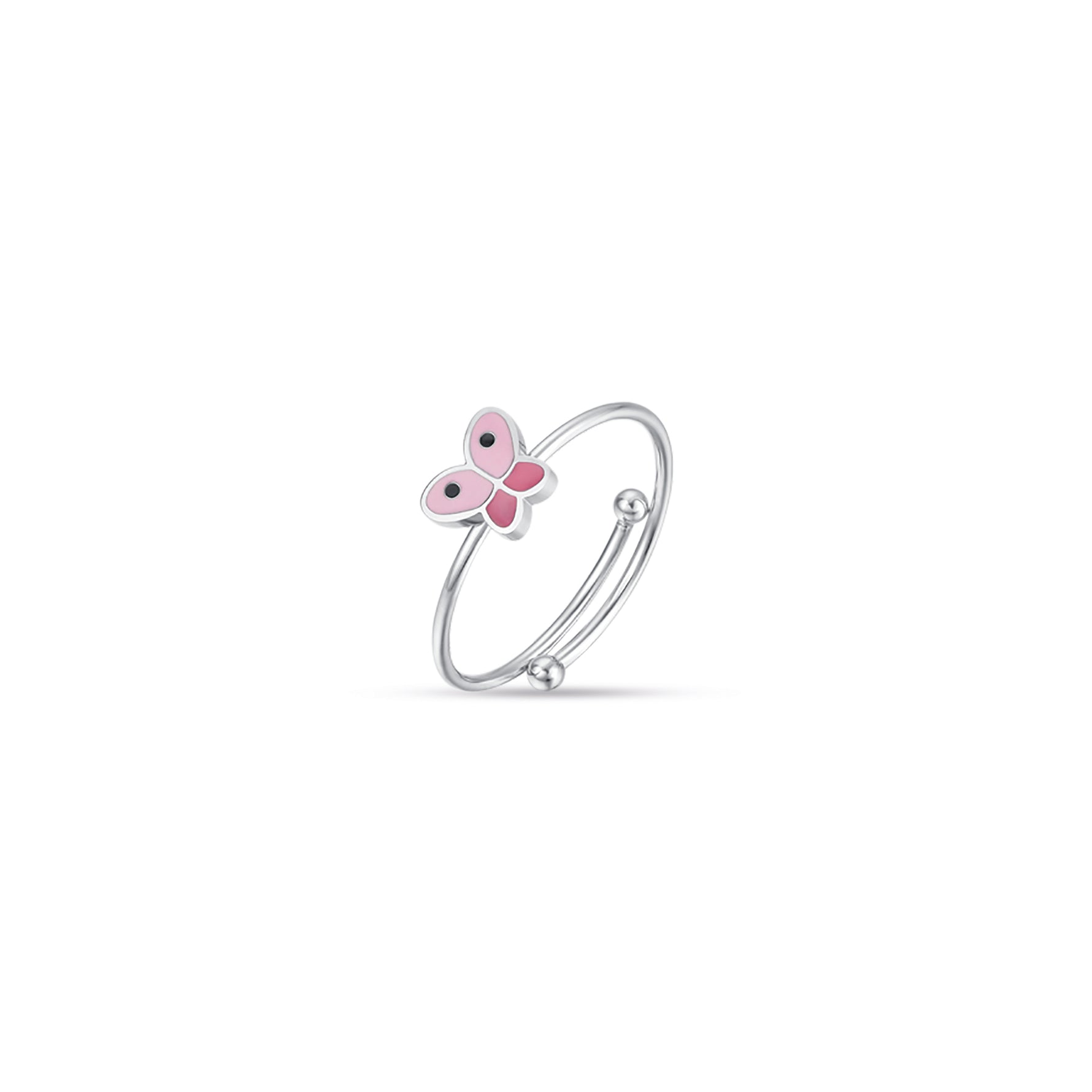 ANELLO IN ACCIAIO CON FARFALLA