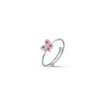 ANELLO IN ACCIAIO CON FARFALLA