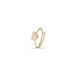 ANELLO IN ACCIAIO IP GOLD CON CUORE