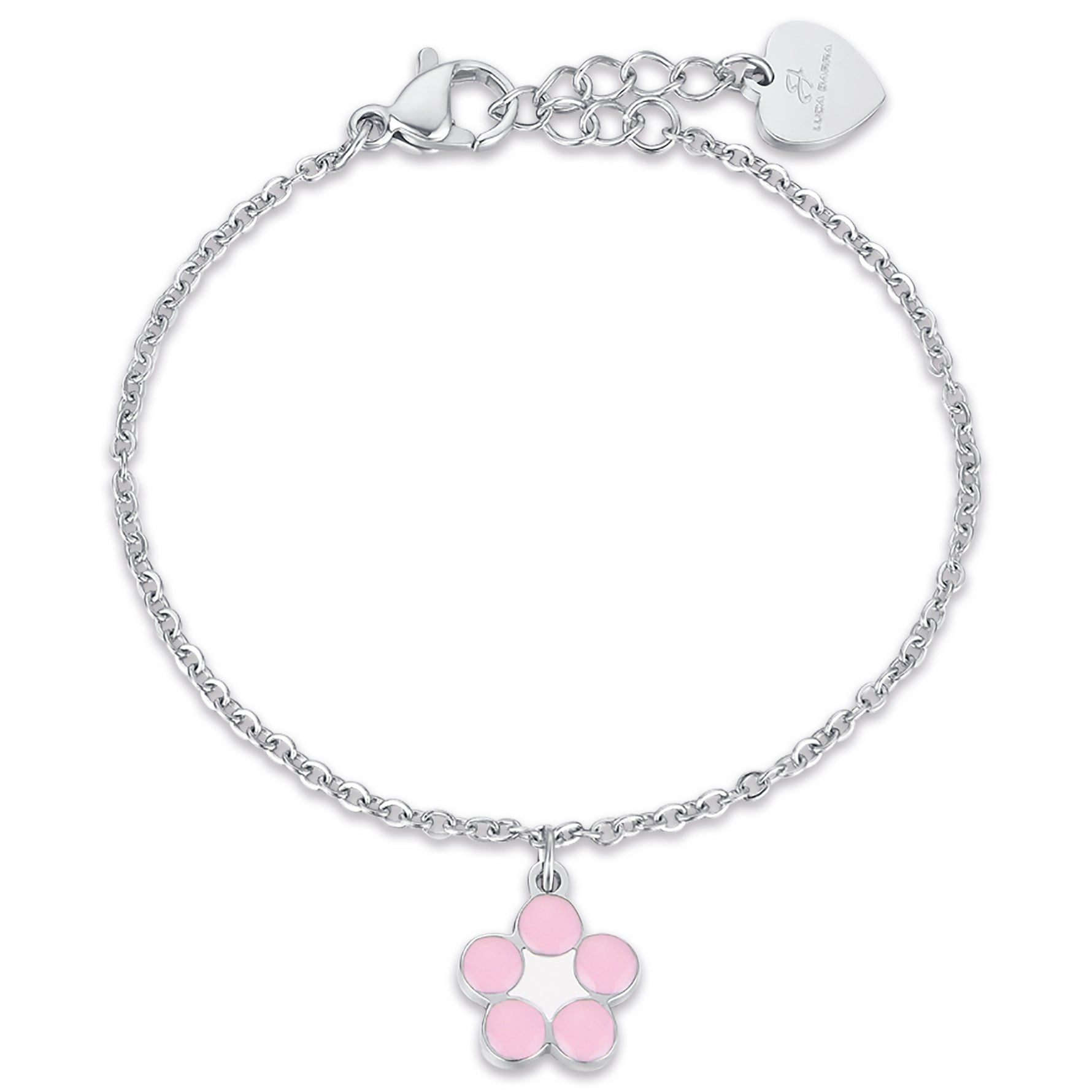 BRACCIALE IN ACCIAIO CON FIORE