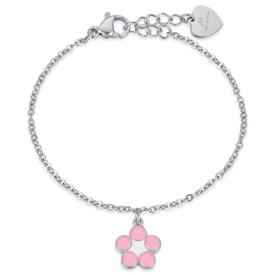 BRACCIALE IN ACCIAIO CON FIORE
