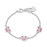 BRACCIALE IN ACCIAIO CON FARFALLE