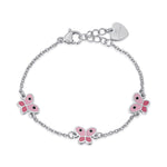 BRACCIALE IN ACCIAIO CON FARFALLE