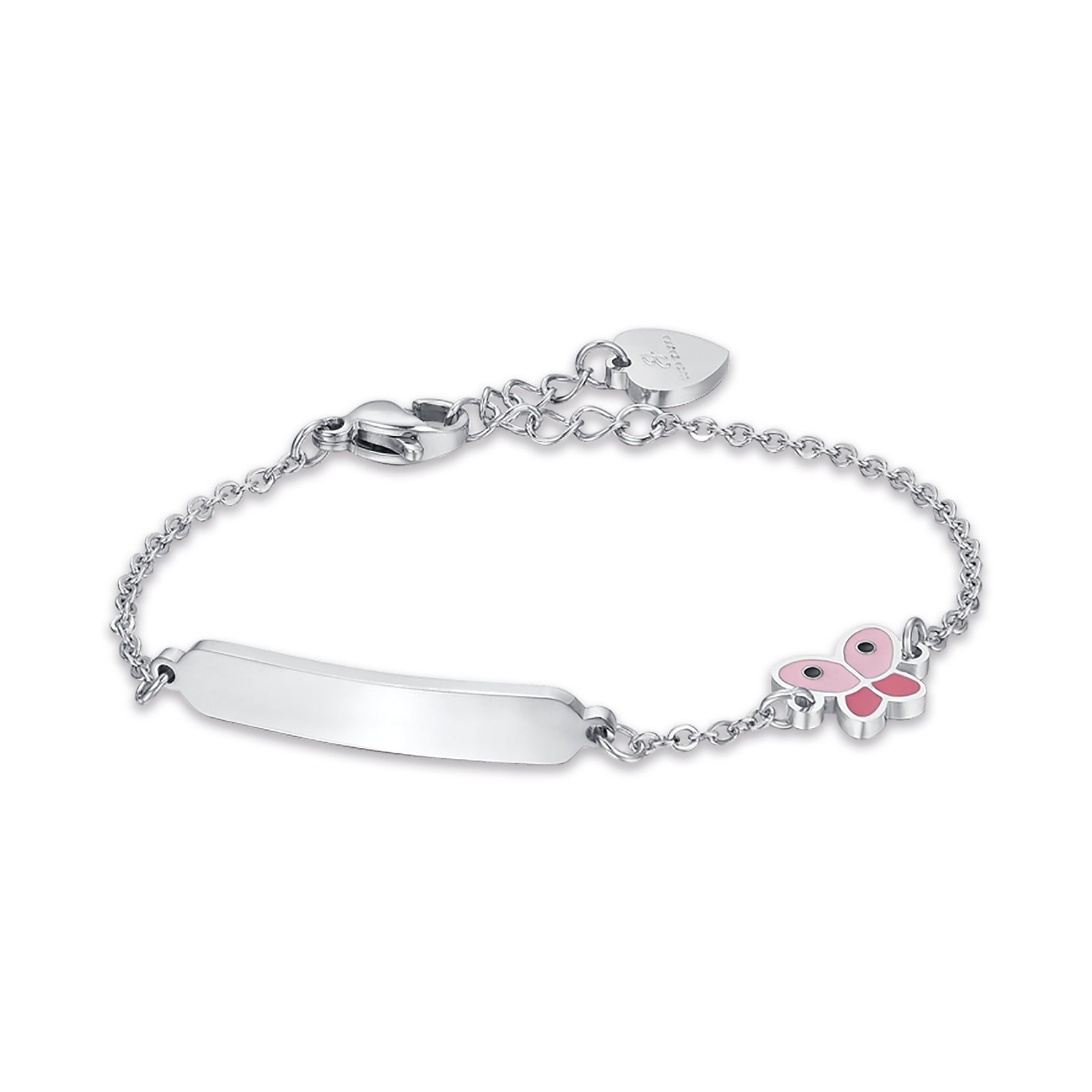 BRACCIALE IN ACCIAIO CON FARFALLA