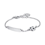BRACCIALE IN ACCIAIO CON PALLONE