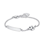 BRACCIALE IN ACCIAIO CON PALLONE